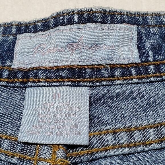 VINTAGE Distressed Boot Cut Jeans Pamela Anderson One Of A Kind 4 - Picture 11 of 11